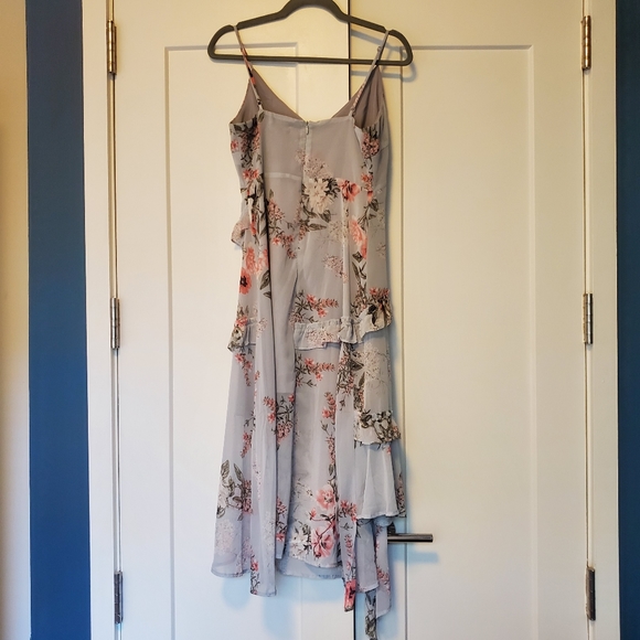 Stelen Romantic Floral Ruffle Asymmetric Dress - Picture 3 of 7